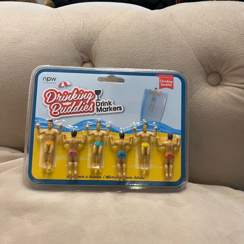 Drinking Buddies drink markers. !!!FIRM